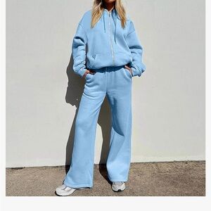 Sky Blue Women's Jogger Set